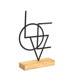 Aberto Design Objeto Decorativo Geometric - Black